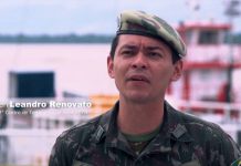 Lançamento de fibra óptica de 240 km desafia Exército, mas leva internet para Amazônia