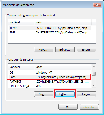 Variável PATH