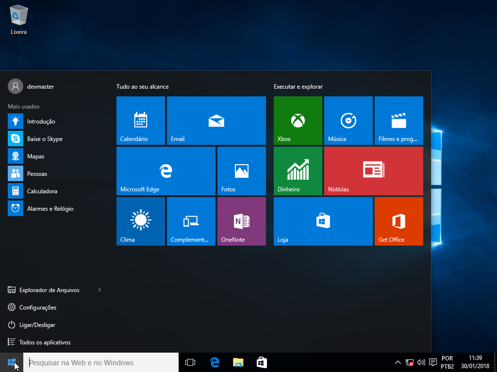 Windows 10 Pro - Instalação