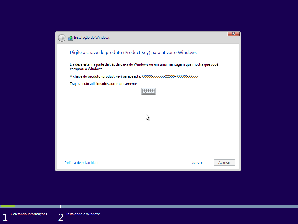 Windows 10 Pro - Instalação