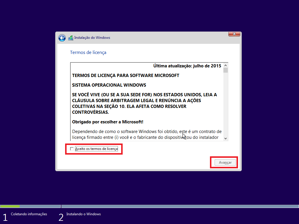 Windows 10 Pro - Instalação