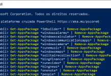 Remoção de aplicativos nativos do Windows 10
