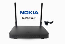 Usuário e Senha administrativa do Nokia G-240W-F