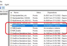 Script para Criação de Tarefas que Adicionam Exceções ao Firewall do Windows